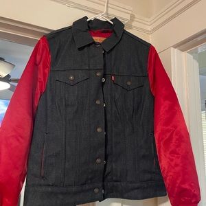 Womens vintage satin 49ers jacket